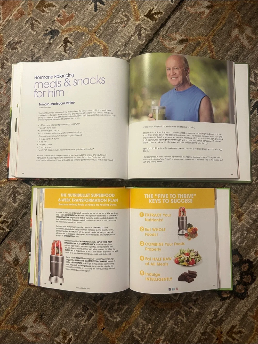 NutriBullet Recipe & Natural Healing Foods Book Set - hardcover editions